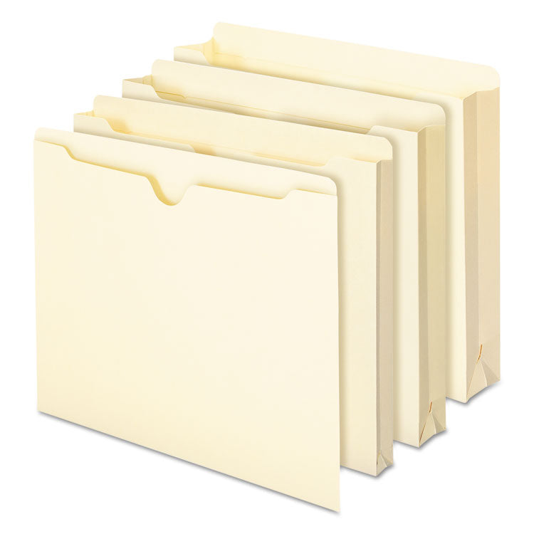 Smead™ Manila File Jackets, 2-Ply Straight Tab, Letter Size, Manila, 100/Box (SMD75500) Pack of 100