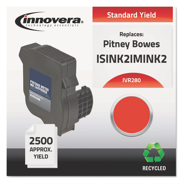 Innovera® Remanufactured Red Postage Meter Ink, Replacement for IM-280 (ISINK2IMINK2), 2,500 Page-Yield (IVR280) Each