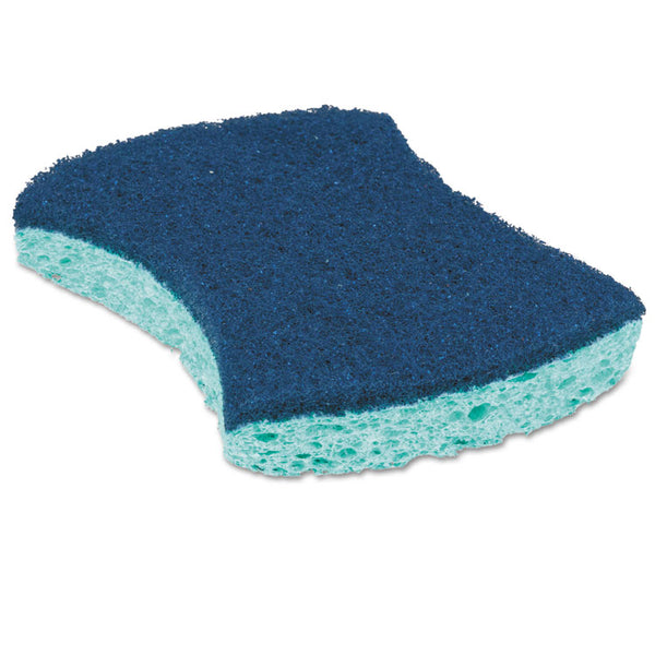 Scotch-Brite™ PROFESSIONAL Power Sponge, 2.8 x 4.5, 0.6" Thick, Blue/Teal, 5/Pack (MMM3000CC) Pack of 5