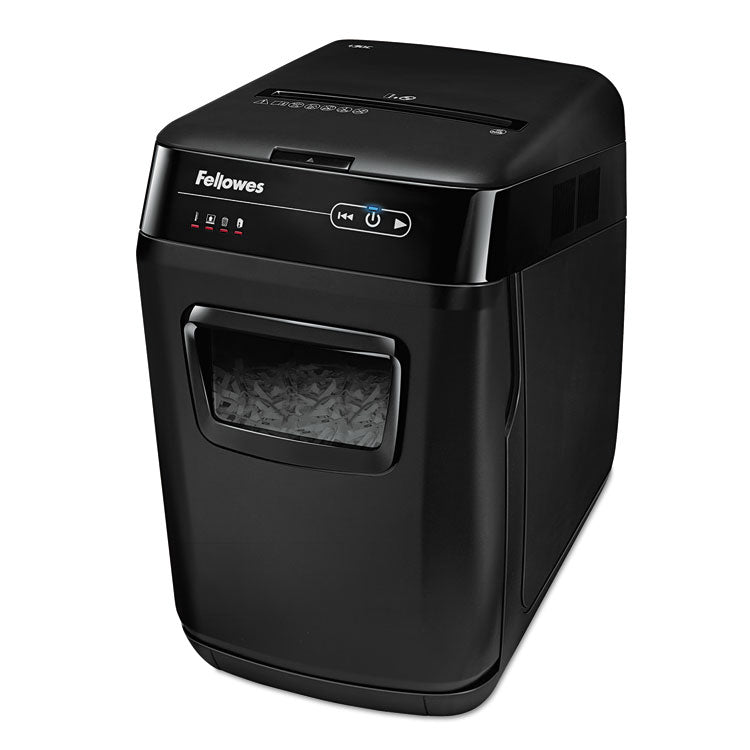 Fellowes® AutoMax 150C Auto Feed Cross-Cut Shredder, 150 Auto/8 Manual Sheet Capacity (FEL4680001)