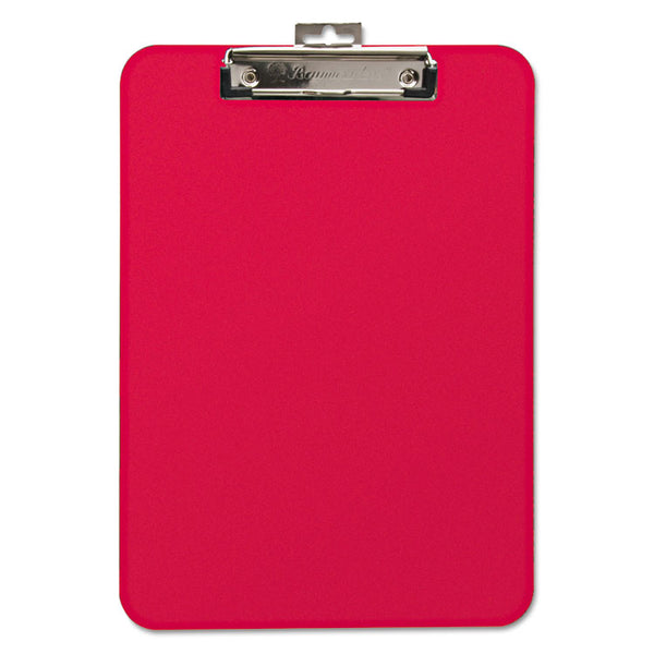 Mobile OPS® Unbreakable Recycled Clipboard, 0.25" Clip Capacity, Holds 8.5 x 11 Sheets, Red (BAU61622) Each