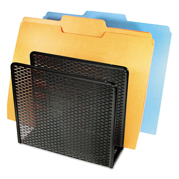 Artistic® Urban Collection Punched Metal File Sorter, 3 Sections, Letter Size Files, 8" x 8" x 7.25", Black (AOPART20009) Each