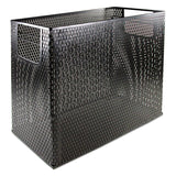 Artistic® Urban Collection Punched Metal Desktop File, 1 Section, Letter to Legal Size Files, 13" x 5.75" x 10.75", Black (AOPART20010) Each