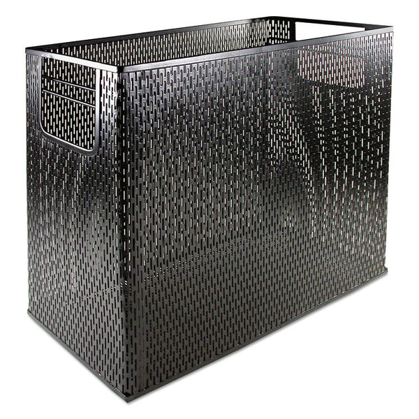 Artistic® Urban Collection Punched Metal Desktop File, 1 Section, Letter to Legal Size Files, 13" x 5.75" x 10.75", Black (AOPART20010) Each