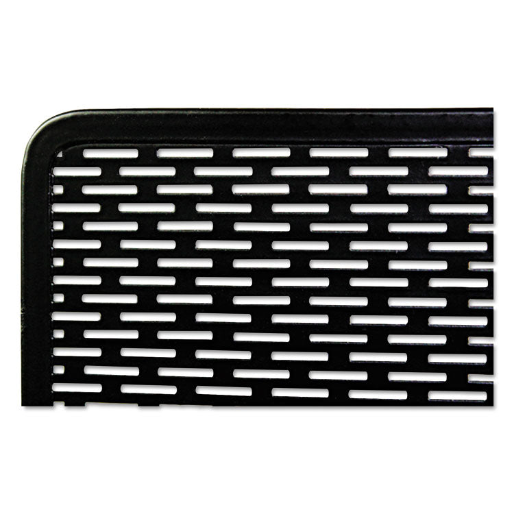 Artistic® Urban Collection Punched Metal Letter Sorter, 3 Sections, DL to A6 Size Files, 6.5" x 3.25" x 5.5", Black (AOPART20003) Each