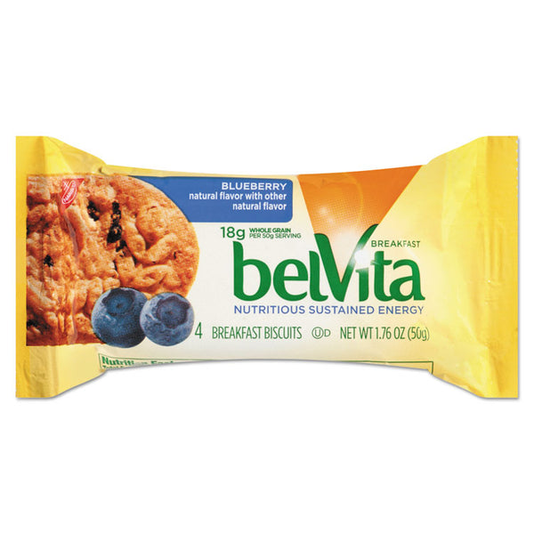 Nabisco® belVita Breakfast Biscuits, Blueberry, 1.76 oz Pack (CDB02908BX)