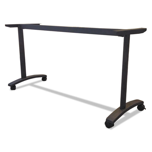 Alera® Alera Valencia Series Training Table T-Leg Base, 54w x 19.75d x 28.5h, Black (ALEVA7476BK)