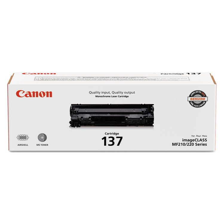 Canon® 9435B001 (137) Toner, 2,400 Page-Yield, Black (CNM9435B001)