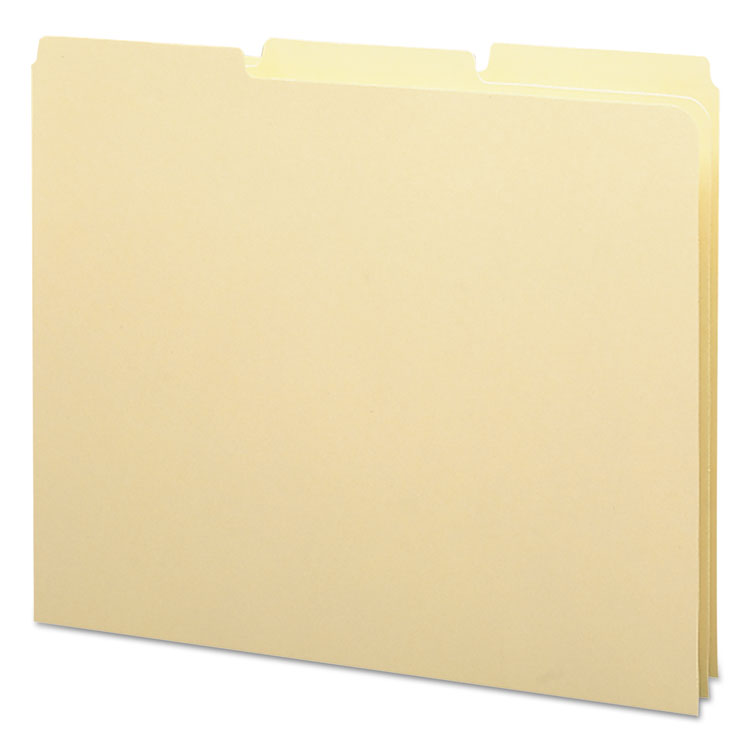Smead™ Recycled Blank Top Tab File Guides, 1/3-Cut Top Tab, Blank, 8.5 x 11, Manila, 100/Box (SMD50134)