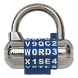 Master Lock® Password Plus Combination Lock, Hardened Steel Shackle, 2.5" Wide, Chrome/Assorted (MLK1534D) Each