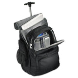 Samsonite® Rolling Backpack, Fits Devices Up to 15.6", Polyester, 14 x 8 x 21, Black/Charcoal (SML178961053)