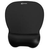 Innovera® Gel Mouse Pad with Wrist Rest, 9.62 x 8.25, Black (IVR51450) Each