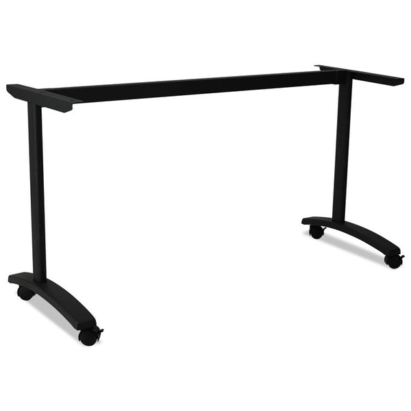 Alera® Alera Valencia Series Training Table T-Leg Base, 54w x 19.75d x 28.5h, Black (ALEVA7476BK)