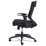 Alera® Alera EB-K Series Synchro Mid-Back Flip-Arm Mesh Chair, Supports Up to 275 lb, 18.5“ to 22.04" Seat Height, Black (ALEEBK4217)