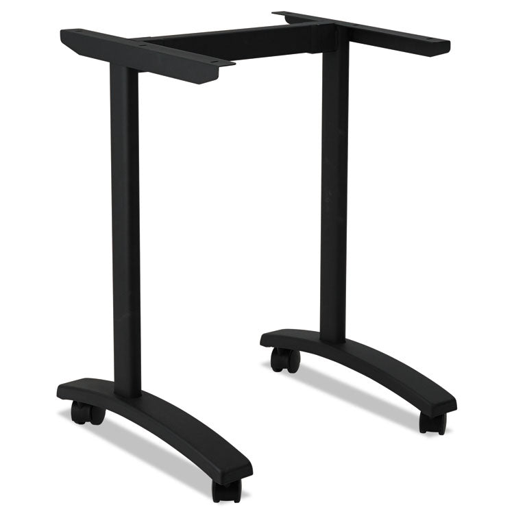 Alera® Alera Valencia Series Training Table T-Leg Base, 24.5w x 19.75d x 28.5h, Black (ALEVA7443BK)