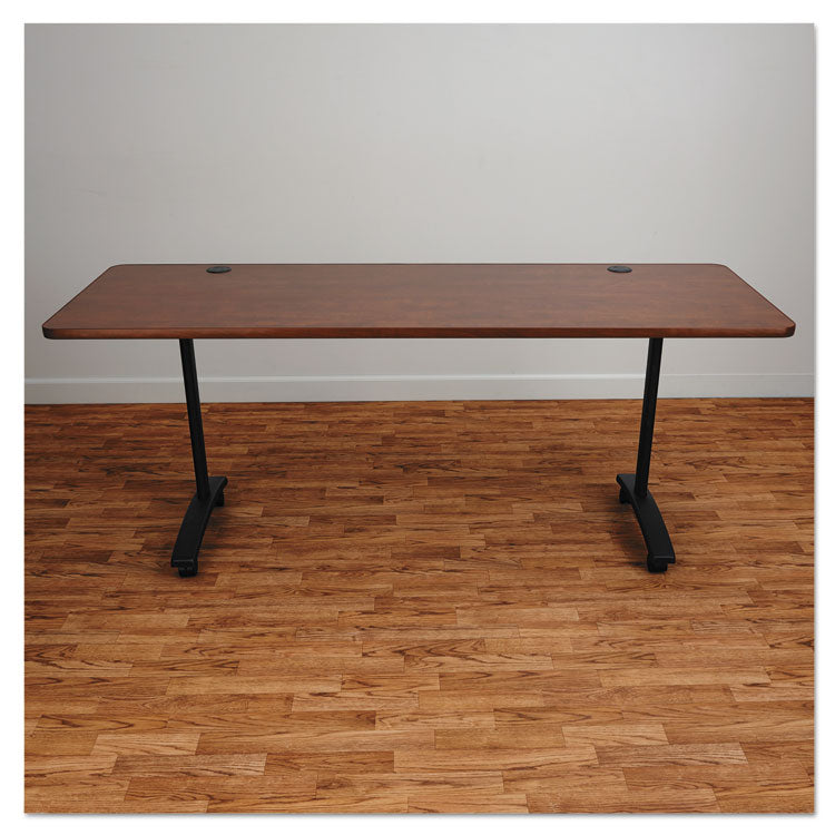 Alera® Alera Valencia Series Training Table T-Leg Base, 54w x 19.75d x 28.5h, Black (ALEVA7476BK) 1 KT