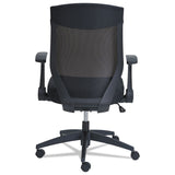 Alera® Alera EB-K Series Synchro Mid-Back Flip-Arm Mesh Chair, Supports Up to 275 lb, 18.5“ to 22.04" Seat Height, Black (ALEEBK4217)