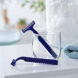 McKesson Personal Razor with Lubricating Strip Single Edge Twin Blade NonSterile Disposable (899539_PK) 1/PK
