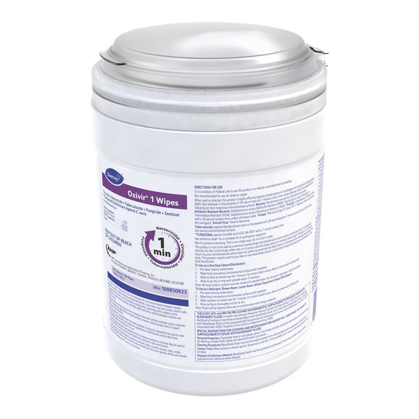 Oxivir® 1 Surface Disinfectant Cleaner Premoistened Broad Spectrum Manual Pull Wipe 160 Count Canister Scented NonSterile (1162531_CS) 12/CS