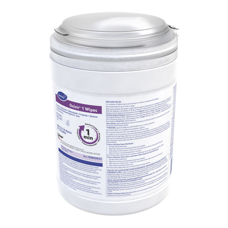 Oxivir® 1 Surface Disinfectant Cleaner Premoistened Broad Spectrum Manual Pull Wipe 160 Count Canister Scented NonSterile (1162531_CT) 1/CT