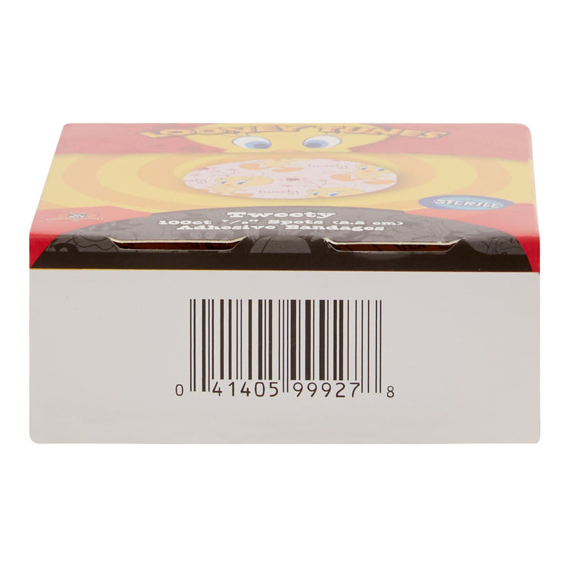 Looney Tunes™ Adhesive Spot Bandage 7/8 Inch Plastic Round Kid Design (Tweety) Sterile (516298_CS) 24/CS