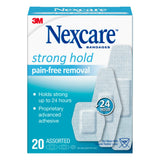 Nexcare™ Sensitive Skin Adhesive Strip 7/8 X 1-1/4 Inch / 1-1/8 X 3 Inch / 15/16 X 1 - 1/8 Inch Silicone Rectangle White Sterile (1084064_BX) 480/BX