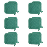 Hospeco® Cooks Linen Pot Holder 7x7 Green, 12/Pack (HOSPOT-GREEN) Pack of 12
