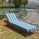 Hospeco® Cabo Cabana Chaise Cover 30x85 Navy/Blue, Pack of 2 (CC-CABOCABANA-NV/BL) Pack of 2