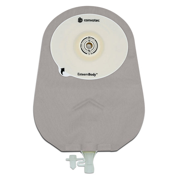 Esteem Body™ Urostomy Pouch One-Piece System 10 Inch Length Convex, Trim To Fit 10 to 35 mm Stoma (1243494_BX) 10/BX