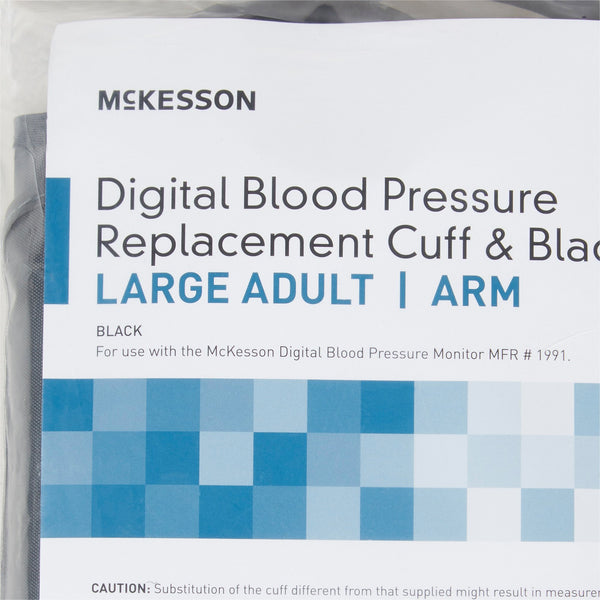 McKesson Reusable Blood Pressure Cuff 11.8 to 16.5 Inch Arm Nylon Cuff Large Adult Cuff (854389_CS) 100/CS