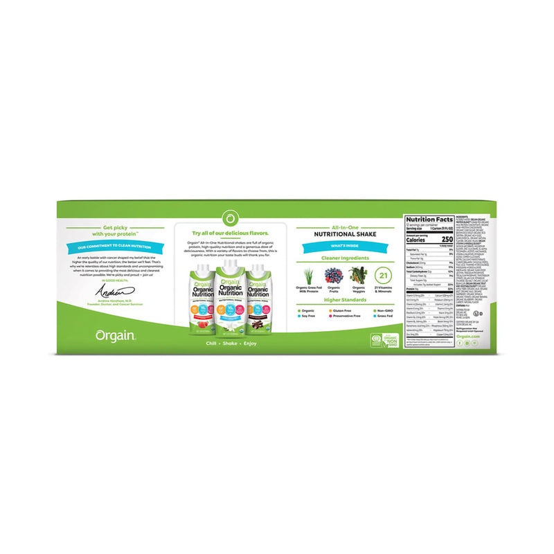 Orgain® Organic Nutritional Shake Oral Supplement Iced Café Mocha Flavor Liquid 11 oz. Carton (1026545_EA) 1/EA
