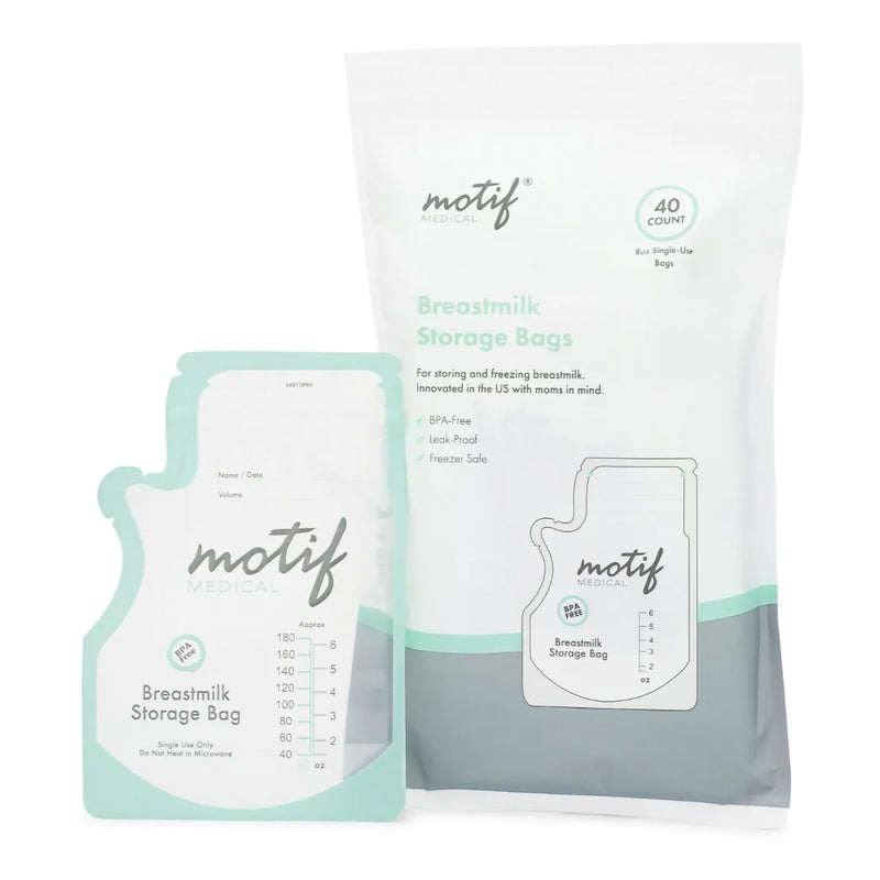 Motif Medical® Breast Milk Storage Bag 8 oz. Plastic (1196073_PK) 40/PK