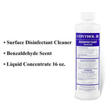 Control III® Disinfectant Germicide Surface Disinfectant Cleaner Quaternary Based Manual Pour Liquid Concentrate 16 oz. Bottle Benzaldehyde Scent NonSterile (484971_EA) 1/EA