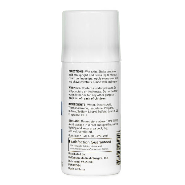 McKesson Shaving Cream Aerosol Can 1.5 oz. (928324_EA) 1/EA