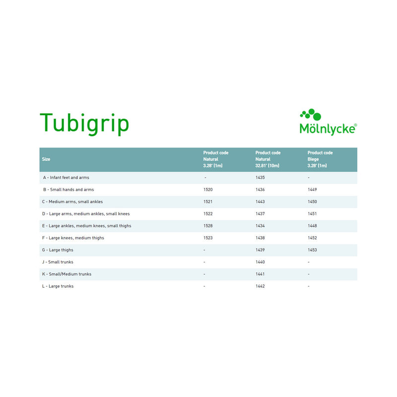 Tubigrip® Elastic Tubular Support Bandage 8-1/4 Inch X 11 Yard Small / Medium Trunk Pull On Natural NonSterile Size K Standard Compression (683714_EA) 1/EA