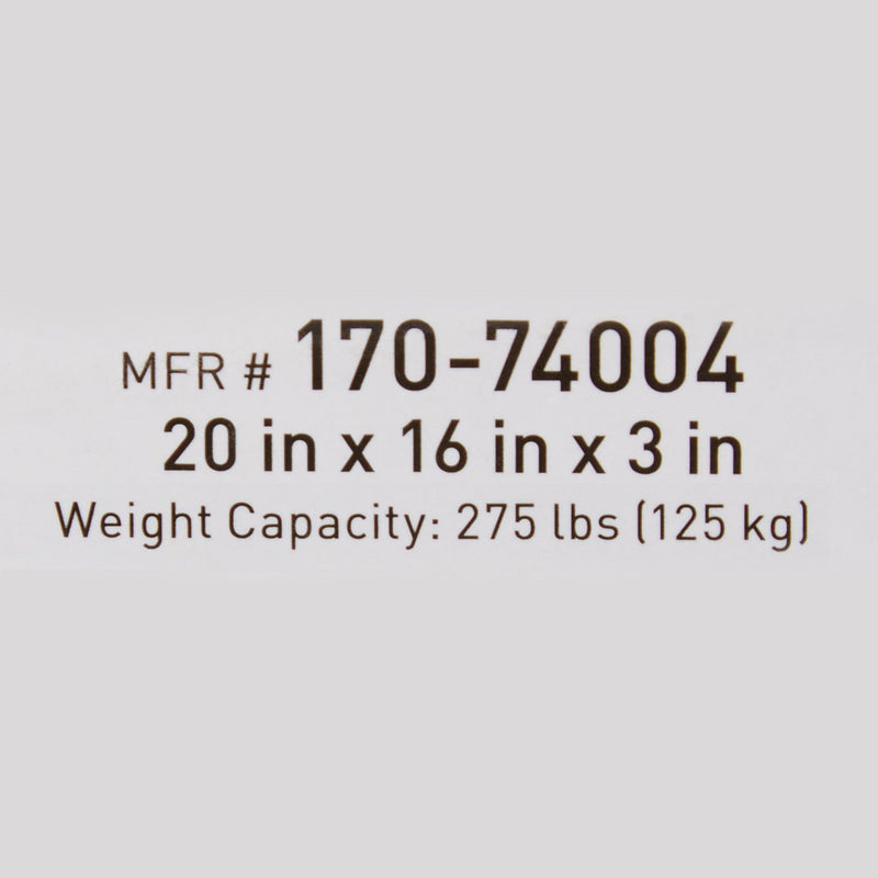 McKesson Seat Cushion 20 W X 16 L X 3 D Inch Foam / Gel (1065585_CS) 4/CS