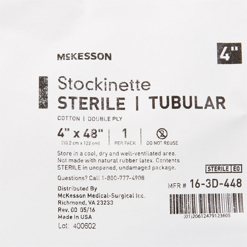 McKesson Surgical Stockinette Tubular 4 X 48 Inch Sterile (460831_EA) 1/EA