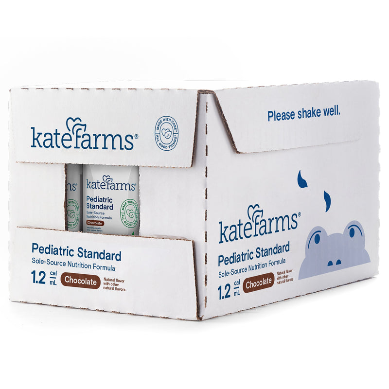 Kate Farms Pediatric Standard 1.2 Pediatric Oral Supplement Chocolate Flavor 8.45 oz. Carton Liquid Organic Pea Protein (1206262_EA) 1/EA