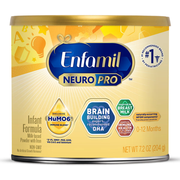 Enfamil NeuroPro™ Infant Formula Unflavored 7.2 oz. Can Powder Milk-Based (1230311_EA) 1/EA