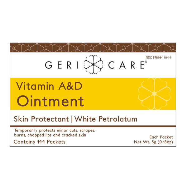 Geri-Care® A & D Ointment 5 Gram Individual Packet Unscented Ointment (1220889_CS) 864/CS