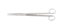 Miltex® Dissecting Scissors Mayo 9 Inch Length OR / Surgical Grade German Stainless Steel NonSterile Finger Ring Handle Straight, Beveled Sharp Tip / Sharp Tip (212738_EA) 1/EA