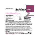 Sani-Cloth® Prime Surface Disinfectant Cleaner Premoistened Germicidal Manual Pull Wipe 50 Count Individual Packet Alcohol Scent NonSterile (1063959_BX) 50/BX