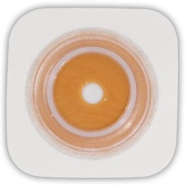 Sur-Fit Natura® Ostomy Barrier Trim to Fit, Standard Wear Stomahesive® Adhesive 38 mm Flange Sur-Fit® Natura® System Hydrocolloid Up to 7/8 Inch Opening 4 X 4 Inch (325405_BX) 10/BX