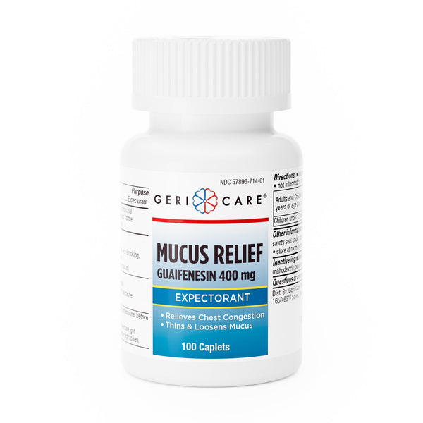 Geri-Care® Cold and Cough Relief 400 mg Strength Tablet 100 per Bottle (1188114_CS) 12/CS