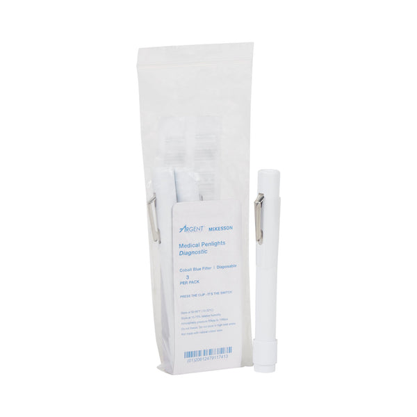 McKesson Penlight White Light with Cobalt Filters 4-1/2 Inch Disposable (193986_PK) 3/PK