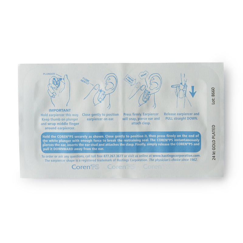 Coren PS Ear Piercer Disposable Blue (542420_BX) 6/BX