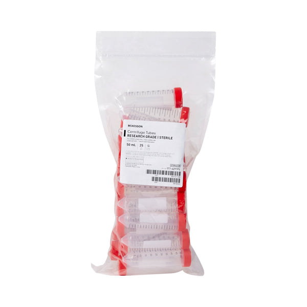 McKesson Centrifuge Tube Plain 50 mL Screw Cap Polypropylene Tube (1169362_CS) 500/CS