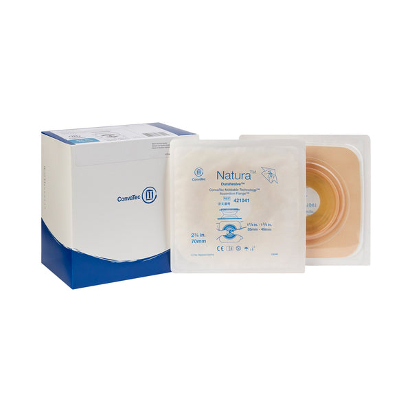Natura™ Ostomy Barrier Moldable Durahesive® Adhesive 70 mm Flange System Hydrocolloid Tape Collar 1-1/4 to 1-3/4 Inch Opening (902068_BX) 10/BX