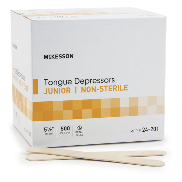 McKesson Tongue Depressor 5-1/2 Inch Length Wood Junior (508717_BX) 1/BX
