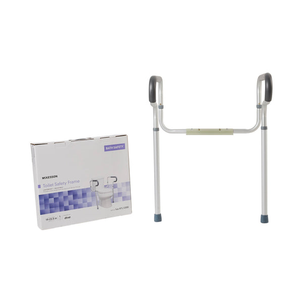 McKesson Toilet Safety Rail Gray Aluminum (1103368_EA) 1/EA